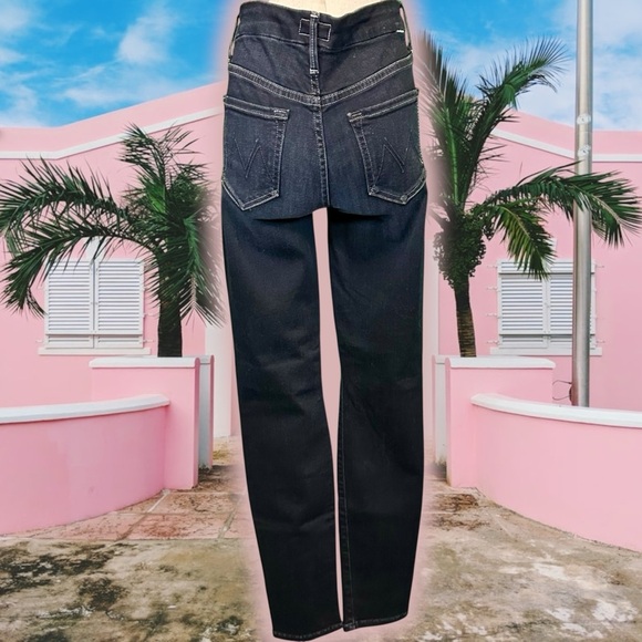 NWOT MOTHER Denim ‘High Waisted Looker’ Skinny Jeans in “Coffee, Tea or Me?” 25 - Picture 12 of 16